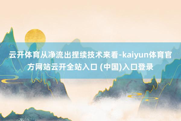 云开体育从净流出捏续技术来看-kaiyun体育官方网站云开全站入口 (中国)入口登录