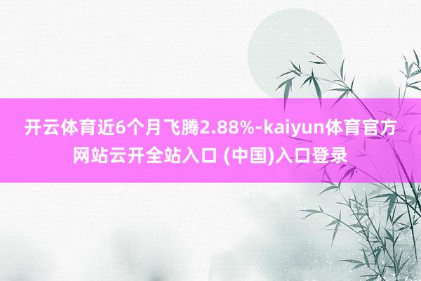 开云体育近6个月飞腾2.88%-kaiyun体育官方网站云开全站入口 (中国)入口登录